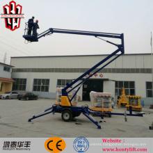 10m New product with CE aerial working platform Boom lift with wheels